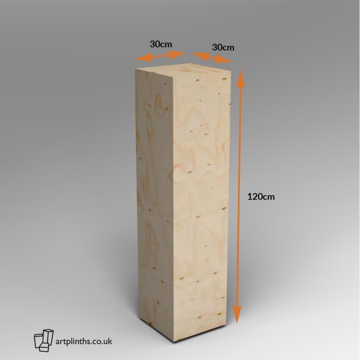 Spruce Ply plinth  120H x 30W x 30D cm SALE