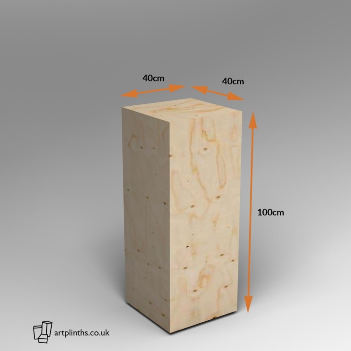 Spruce Ply plinth  100H x 40W x 40D cm SALE