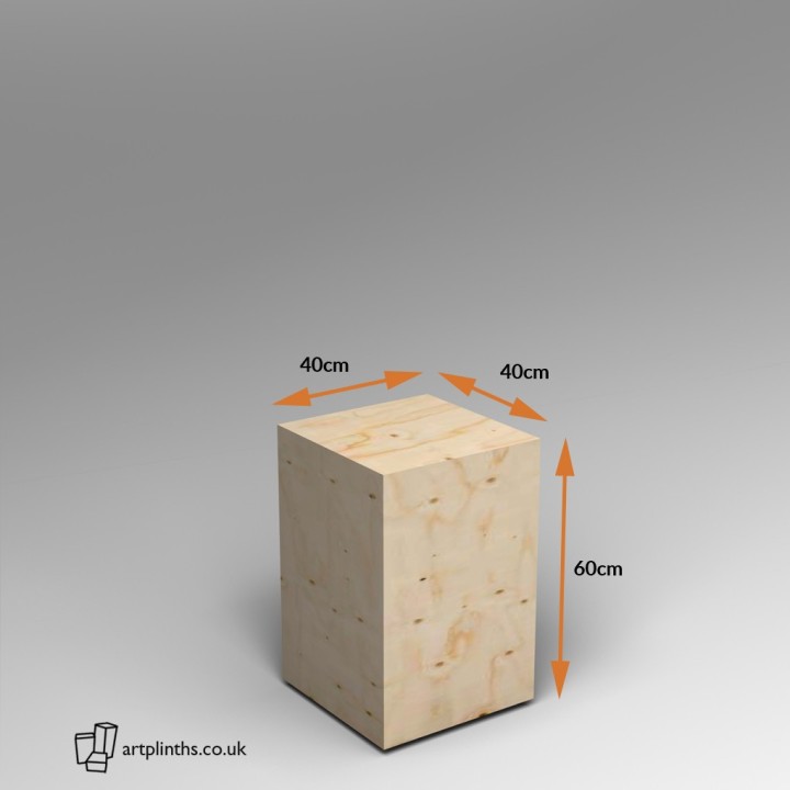 Spruce Ply plinth  60H x 40W x 40D cm SALE