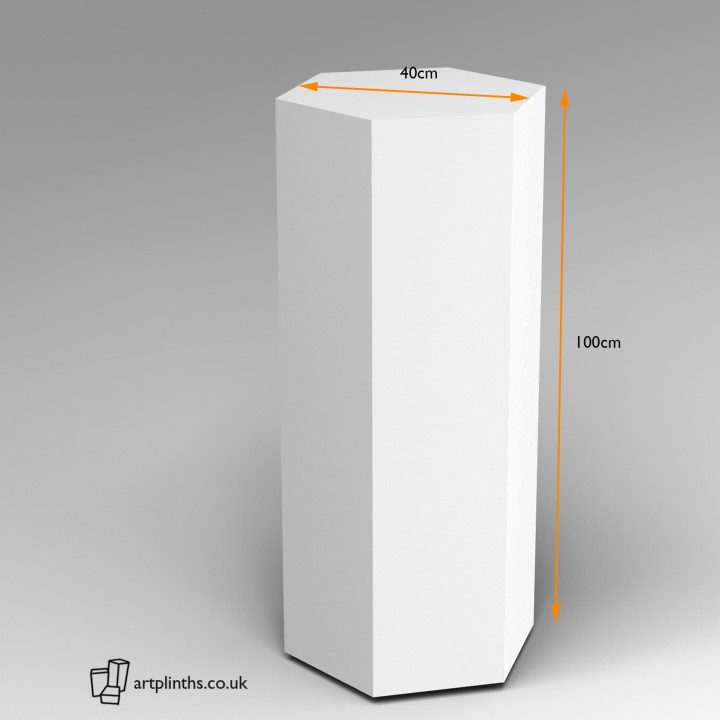 SALE Hexagon Plinth 100H x 40W x 40D cm - test