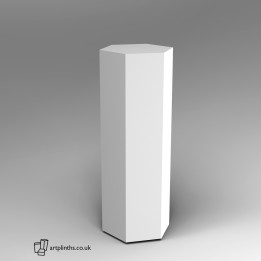 Hexagon Plinth 120H x 40W cm SALE