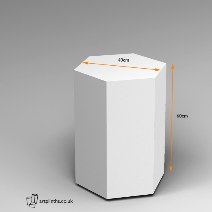 Hexagon Plinth 60H x 40W cm SALE