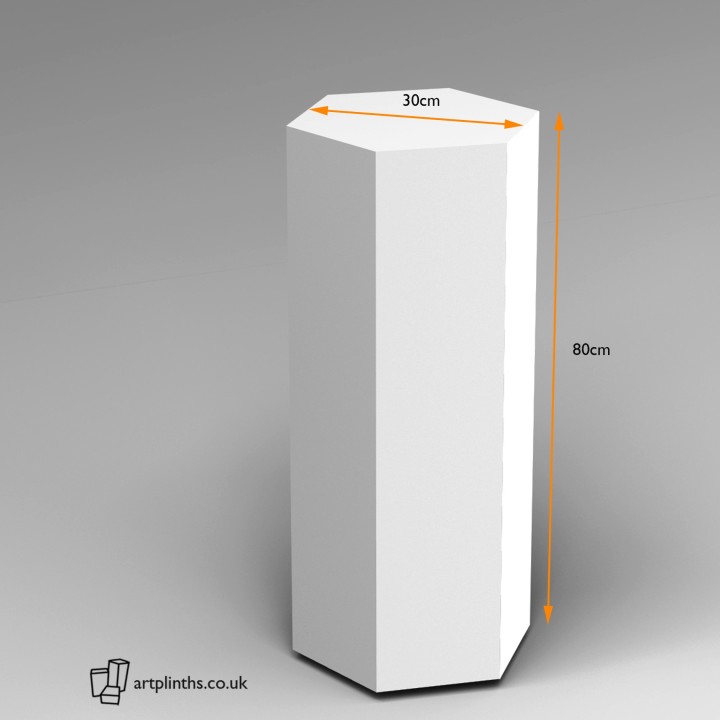 Hexagon Plinth 80H x 30W cm SALE