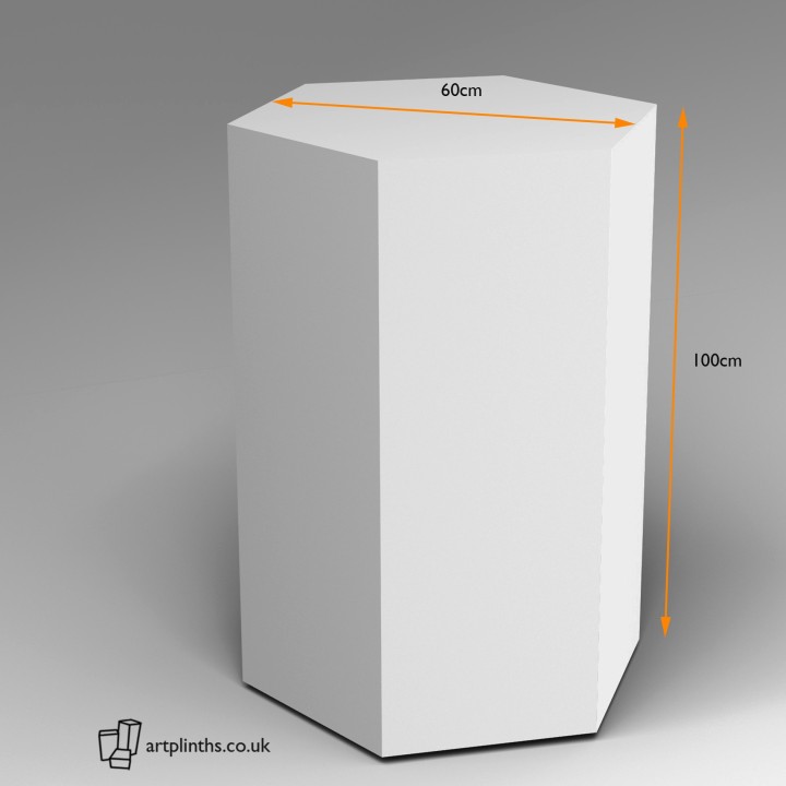 Hexagon Plinth 100H x 60W cm SALE