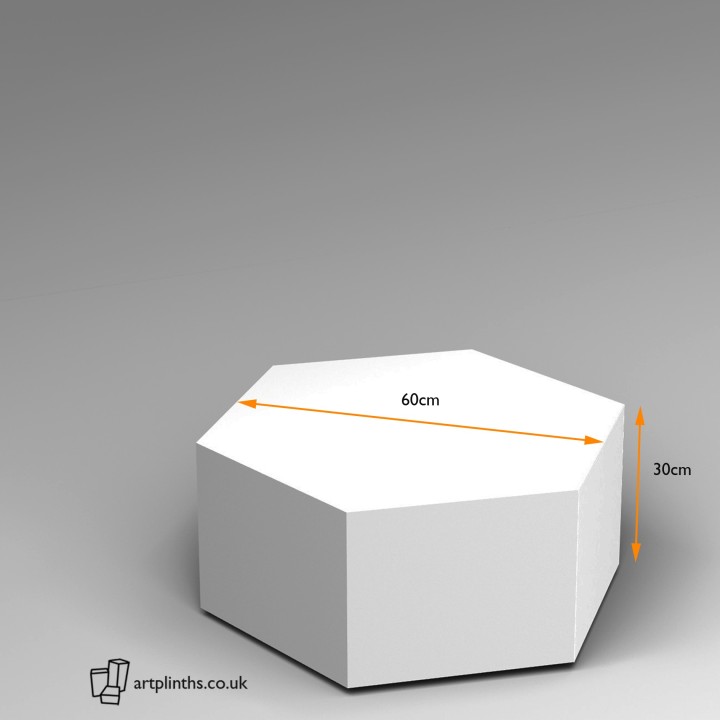 Hexagon Plinth 30H x 60W cm SALE