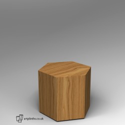 Hardwood Hexagon Plinth 60H x 60W cm SALE