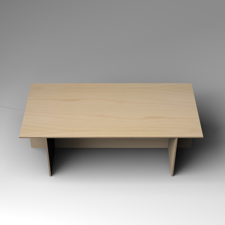 Gallery Table | Birch Ply | Inset base
