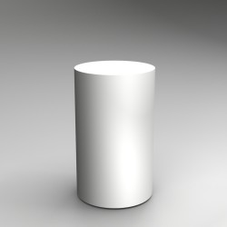 120H x 60Dcm cylinder plinth