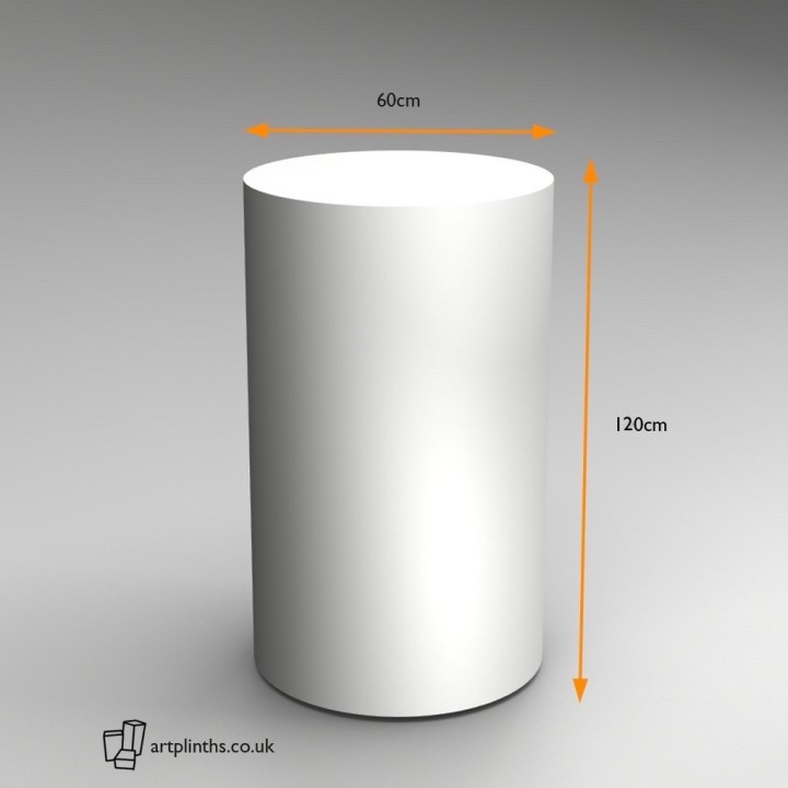 120H x 60Dcm cylinder plinth