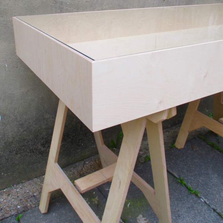 Vitrine | Birch Ply | Trestles 