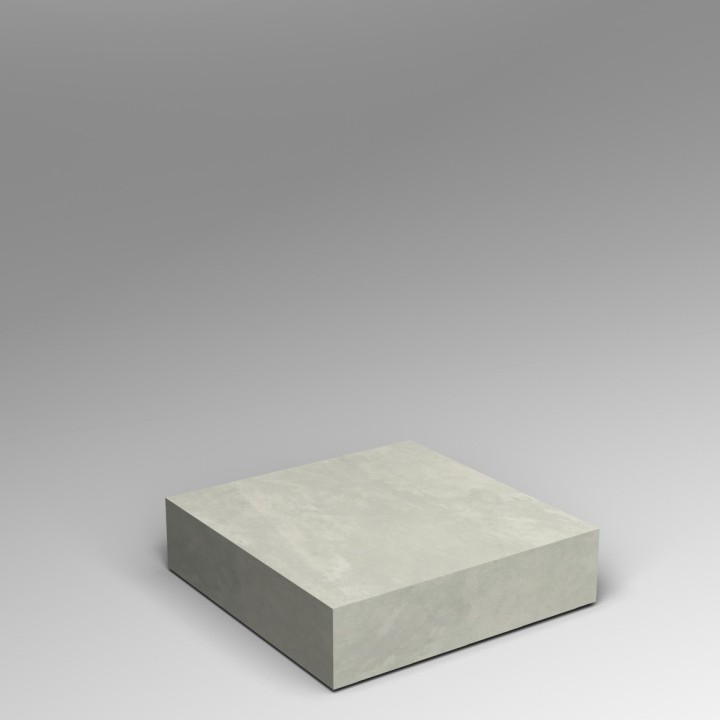 Concrete effect 20H x 80W x 80D cm low platform SALE