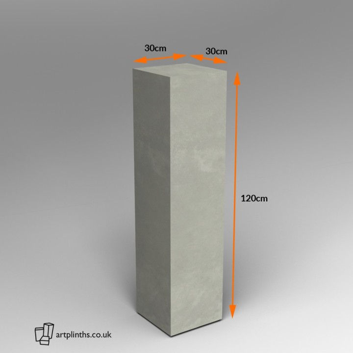 Concrete Effect plinth 120H x 30W x 30D cm SALE