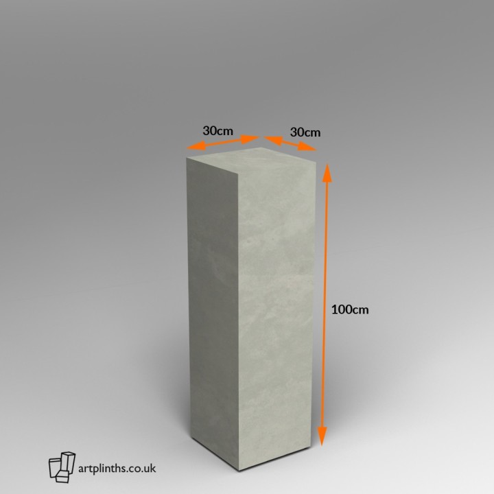 Concrete effect  plinth 100H x 30W x 30D cm SALE
