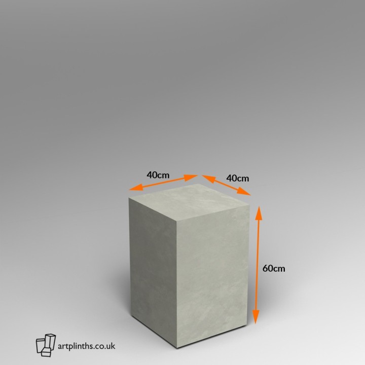 Concrete effect plinth 60H x 40W x 40D cm SALE