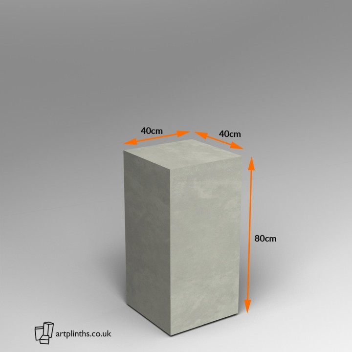 concrete finish plinth 80H x 40W x 40D cm SALE