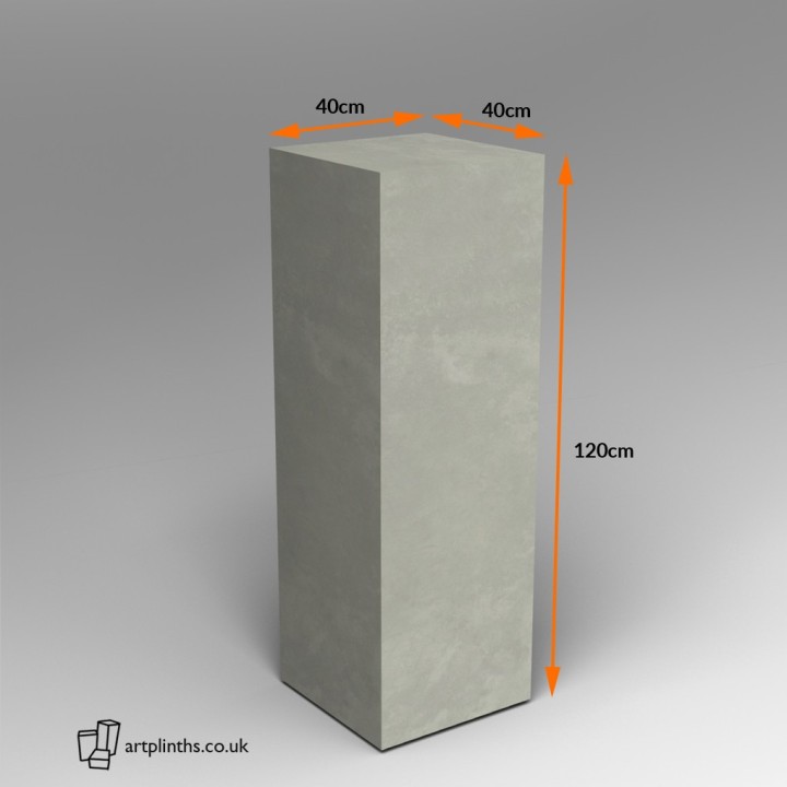 Concrete finish plinth 120H x 40W x 40D cm SALE