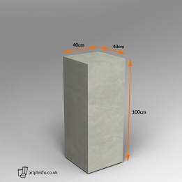 Concrete effect plinth 100H X 40W X 40D HIRE