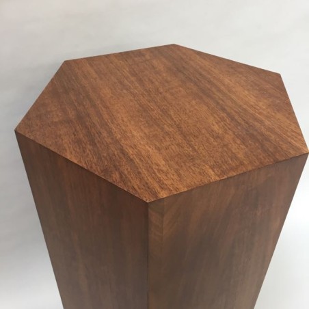 template Hardwood Hexagon  Plinth 100H x 40W cm SALE