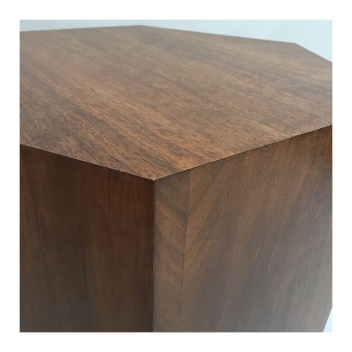 Hardwood Hexagon Plinth 80H x 40W cm SALE