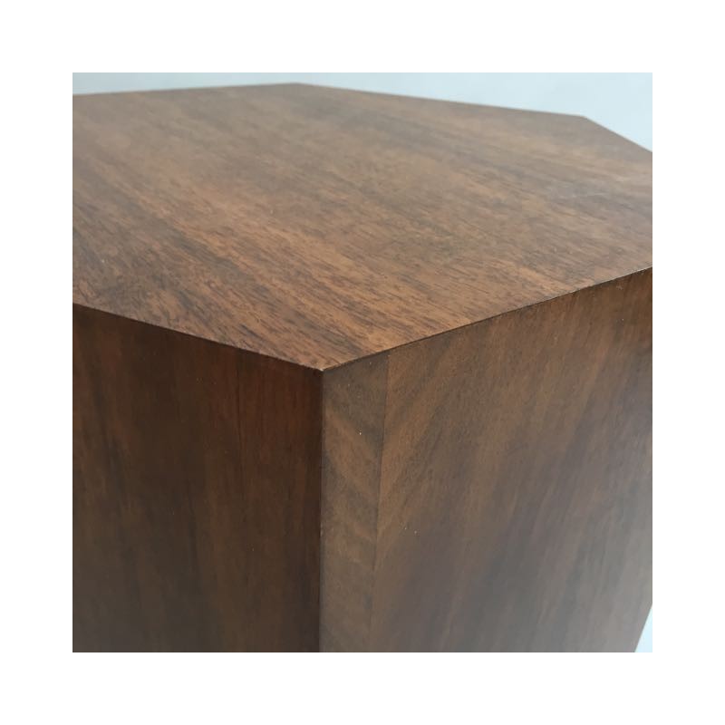 Hardwood Hexagon Plinth 60H x 40W cm SALE