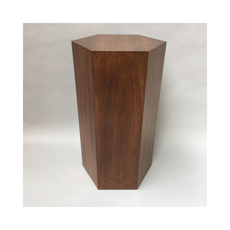 Hardwood Hexagon Plinth 100H x 60W cm SALE