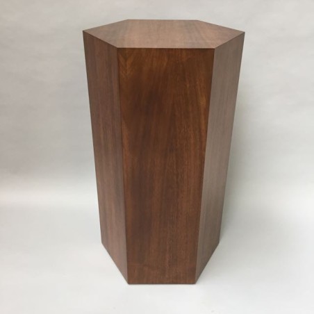 Hardwood Hexagon Plinth 100H x 60W cm SALE