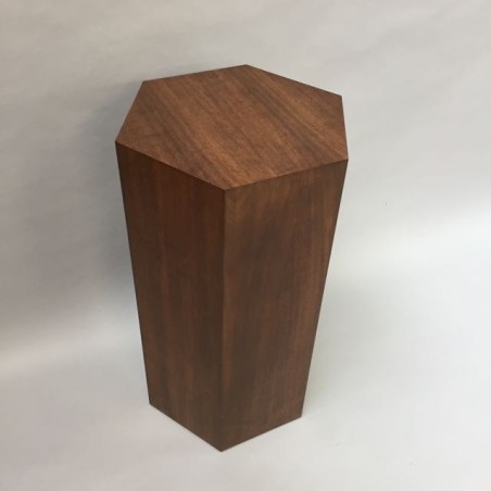 Hardwood Hexagon Plinth 100H x 60W cm SALE