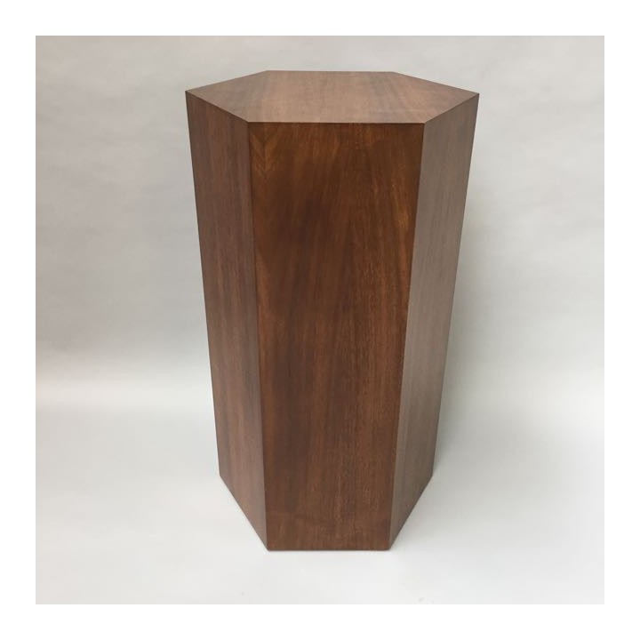 Hardwood Hexagon Plinth 60H x 60W cm SALE