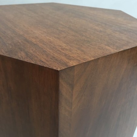  Hardwood Hexagon Plinth 30H x 60W cm SALE