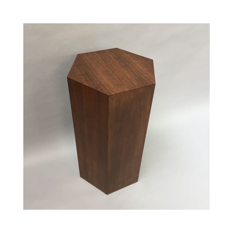 Hardwood Hexagon Plinth 30H x 60W cm SALE