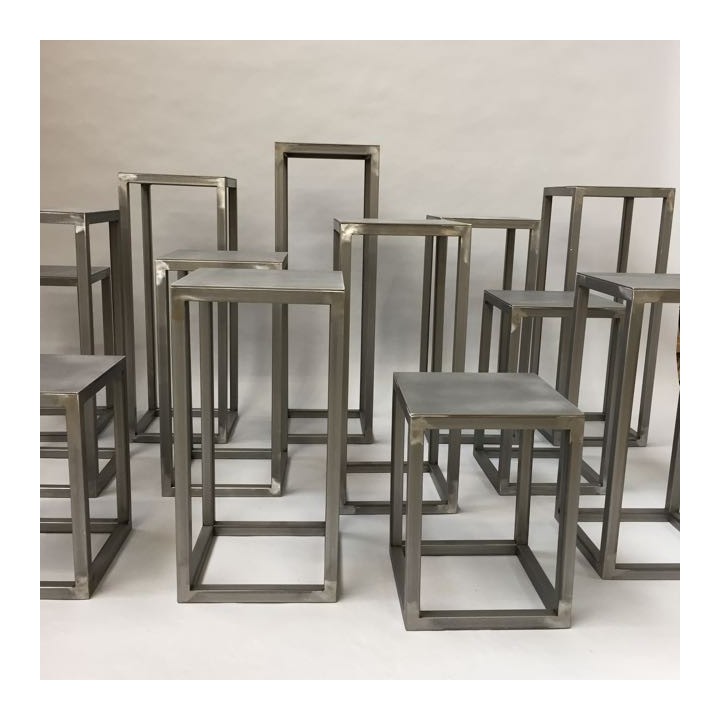 Steel frame plinth 120H x 40W x 40W cm