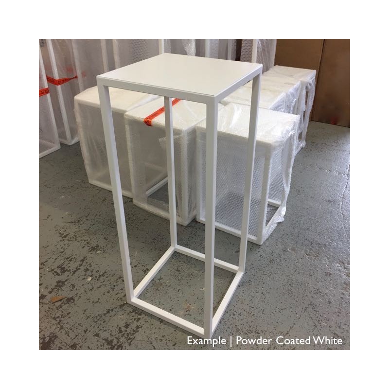 Steel frame plinth 130H x 30W x 30W cm