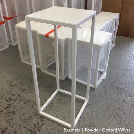 Steel frame plinth 130H x 30W x 30W cm