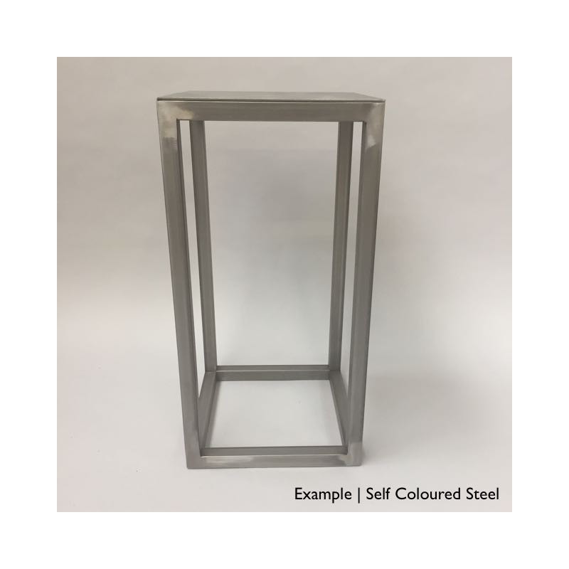 Steel frame plinth 130H x 30W x 30W cm