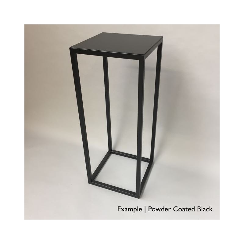 Steel frame plinth 130H x 30W x 30W cm