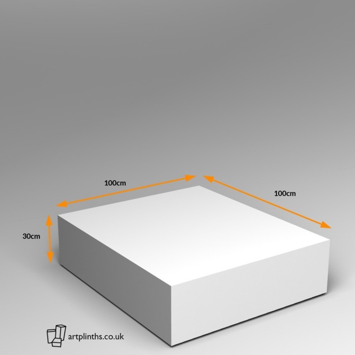 Low Platform Display Plinth  For Fine Art, Photoshoots, Events 30H