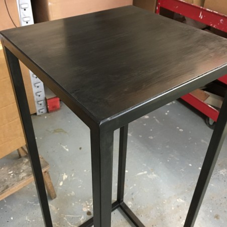 Steel frame hire plinth gun metal grey