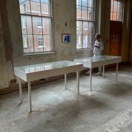 Artplinths hire vitrines on show for London design week