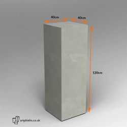 120H x 40W x 40D cm concrete effect plinth