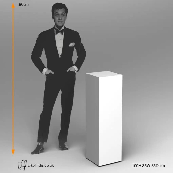 Oak Plinth 100H x 35W x 35D cm Artplinths London Hire