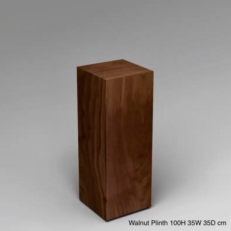American black walnut 100H x 35W 35D cm  Plinth hire London
