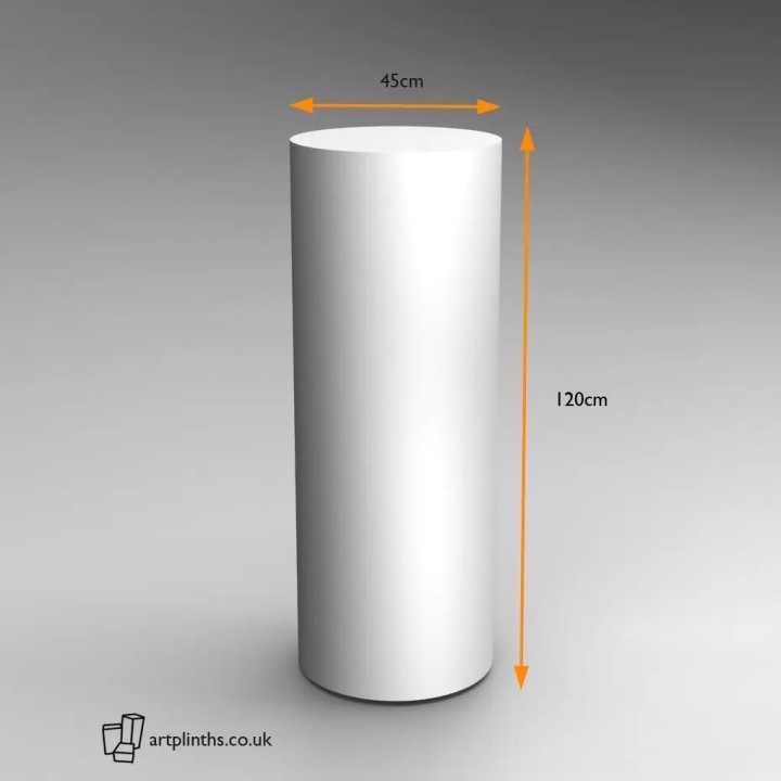 Round plinth to hire 120H x 45D cm London