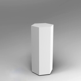 Hexagon plinth for sale 100H x 45 width Artplinths London