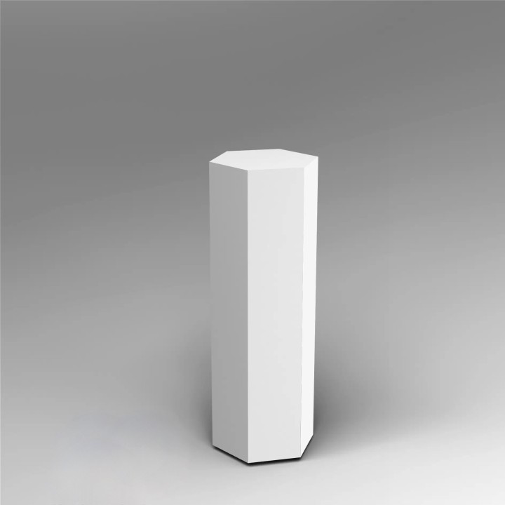 Hexagon Plinth 100H x 30 WD cm artplinths london plinth