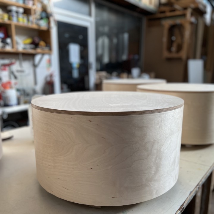 Hardwood Cylinder Plinth |20H x 45 Diameter | Round Artplinths London