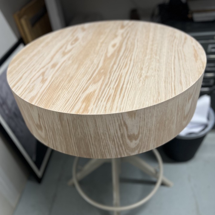 Hardwood Cylinder Plinth |100H x 60 Diameter | Round Artplinths London