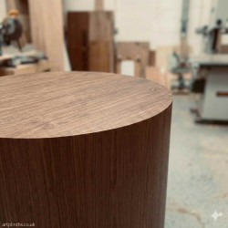 Hardwood Cylinder Plinth 60H x 60Dcm