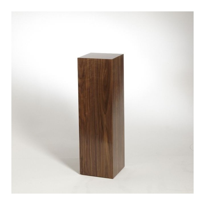 Walnut Plinth 60H x 30W x 30D cm
