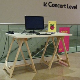 Birch Ply gallery trestles to hire