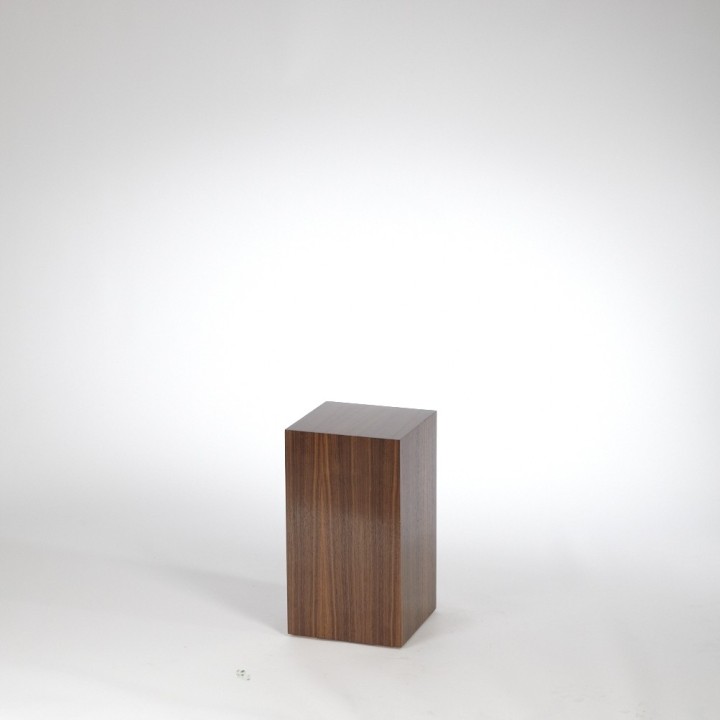 walnut Plinth 60H x 30W x 30D cm